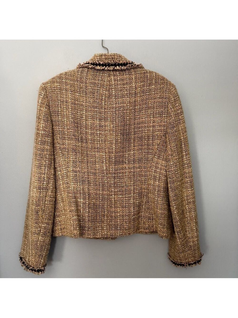 Nine West Tweed Blazer Lady Jacket Sz 12 preppy classic - Picture 5 of 11